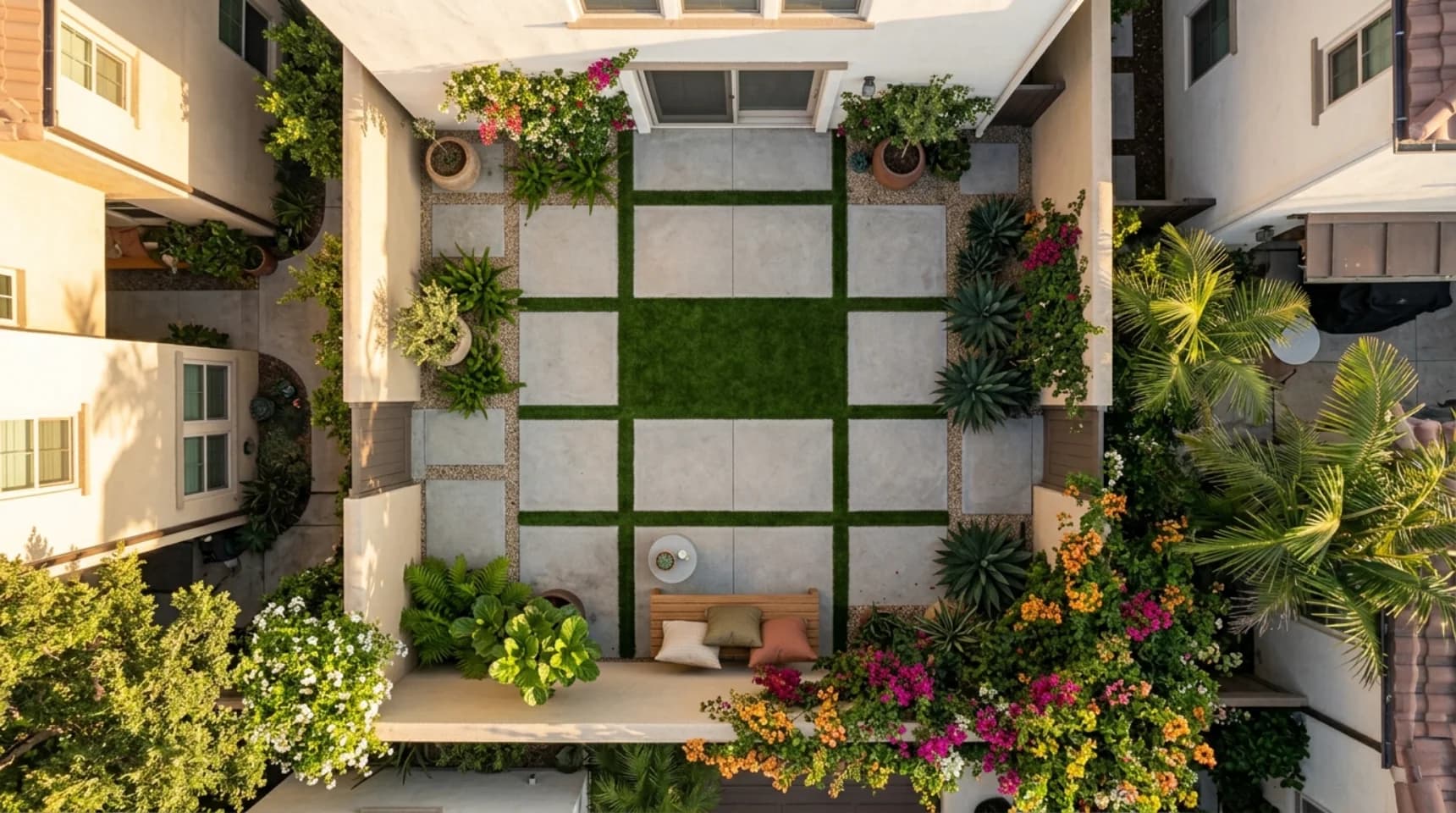 Small Spaces, Big Impact: Turf for Patios, Side Yards, and Courtyards